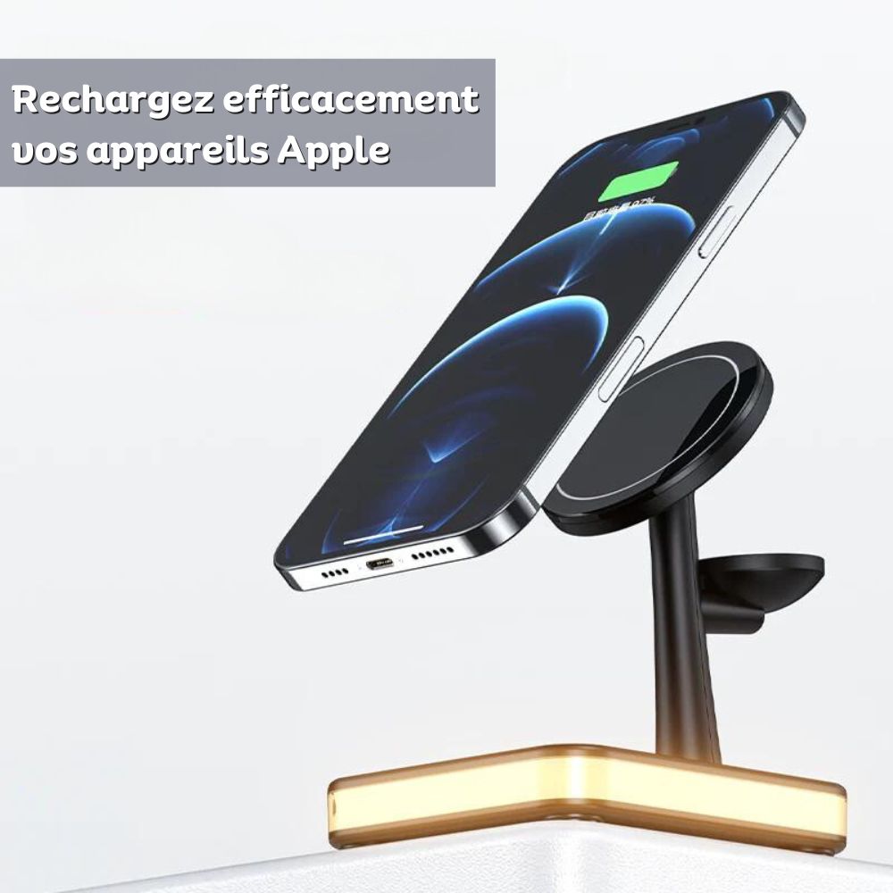 Magdock Chargeur Sans Fil 3en1